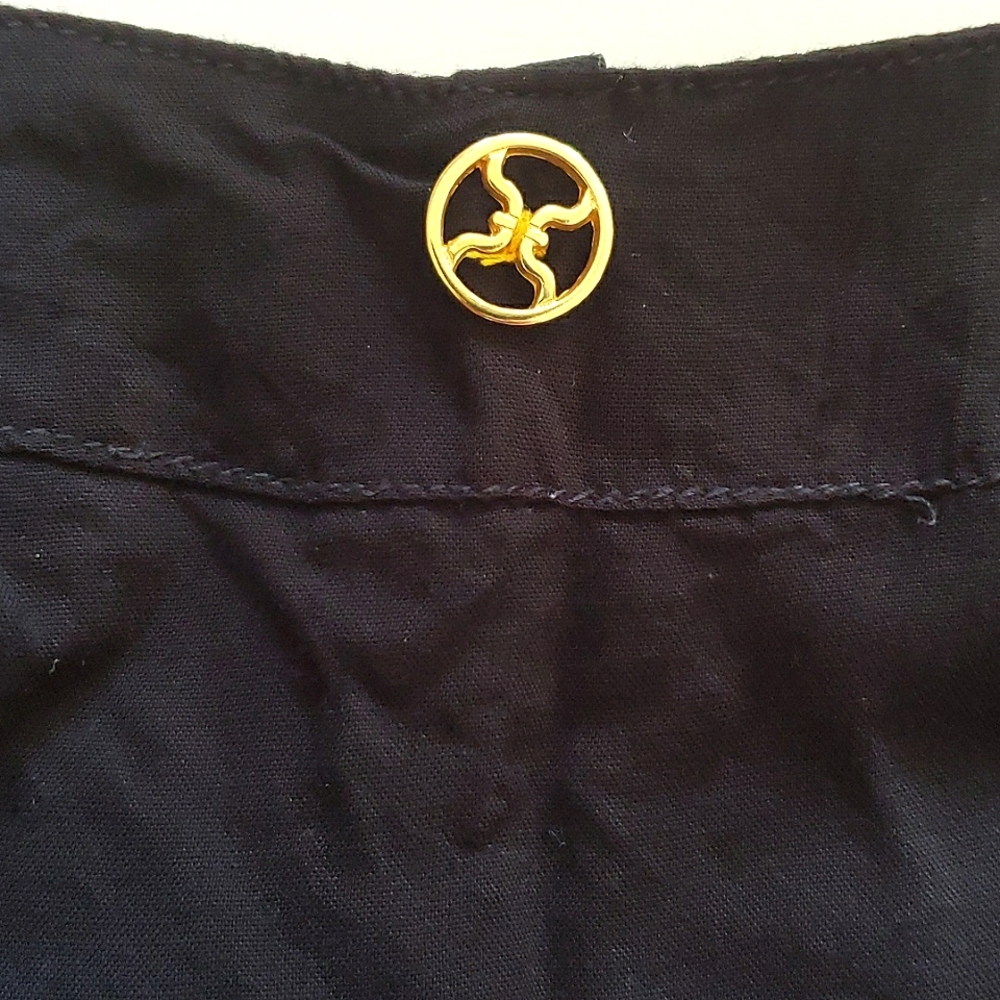 VIX Casual Black Long Maxi Dress Size M Tie Waist Spaghetti Strap V-neck Buttons - Picture 9 of 11